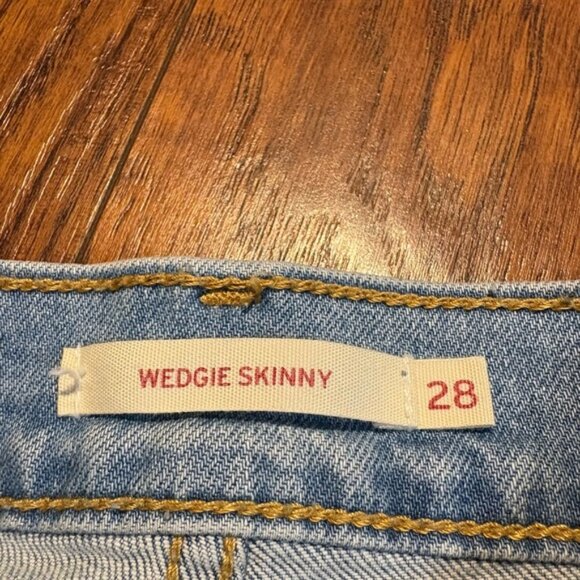 Distressed Light Blue Jeans - Picture 3 of 6